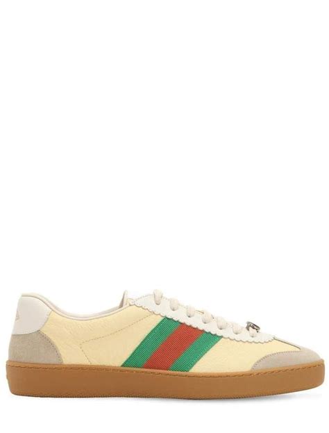 gucci g74 green|gucci beige leather sneakers.